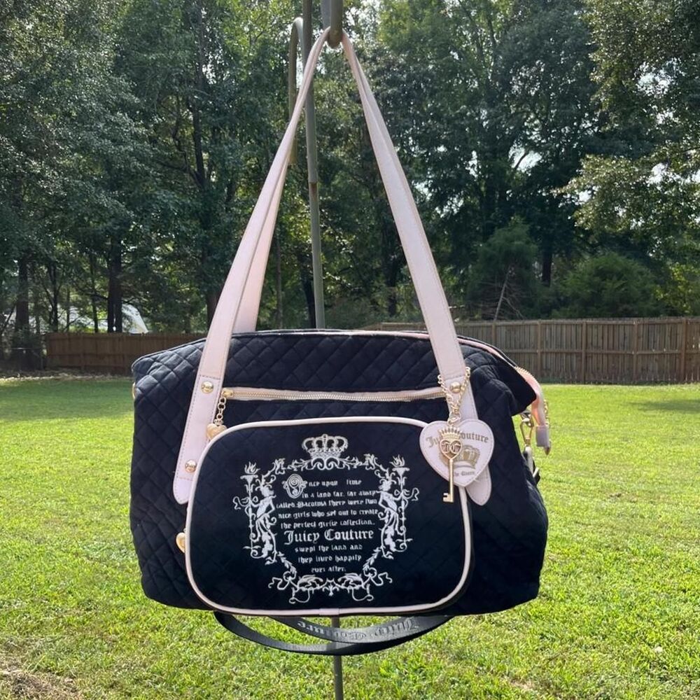Juicy-couture Women's Black and Pink Bag